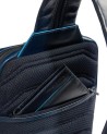 Piquadro - Blue Square Leather Shoulder Bag with Backpack Conversion