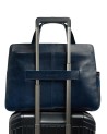 Piquadro - Laptoptasche für 15,6-Zoll-Laptops aus Leder Blue Square