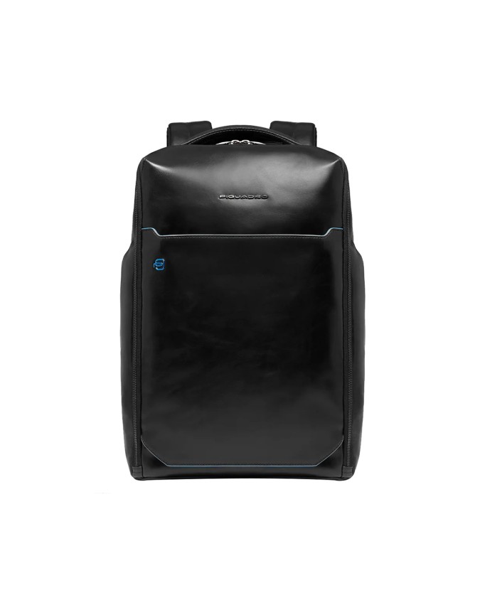  Piquadro - Zaino porta pc 14" in pelle personalizzabile Blue