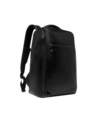  Piquadro - Zaino porta pc 14" in pelle personalizzabile Blue 2