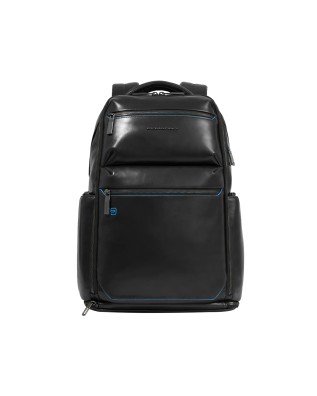  Piquadro - Zaino in pelle porta pc 15,6'' personalizzabile