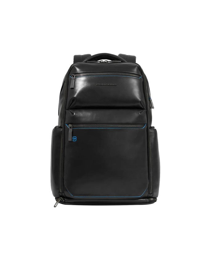  Piquadro - Zaino in pelle porta pc 15,6'' personalizzabile