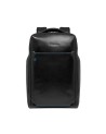  Piquadro - Zaino in pelle porta pc 15,6'' a tre scomparti Blue