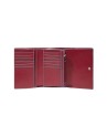 Piquadro - Kleine Damenbrieftasche aus Leder Blue Square
