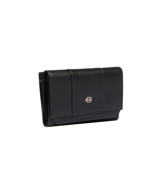  Piquadro - Portafoglio donna medio in pelle con patta Circle 2