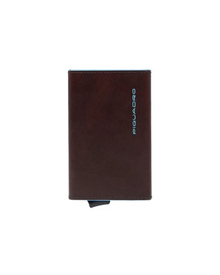  Piquadro - Porta carte di credito in pelle con sliding system
