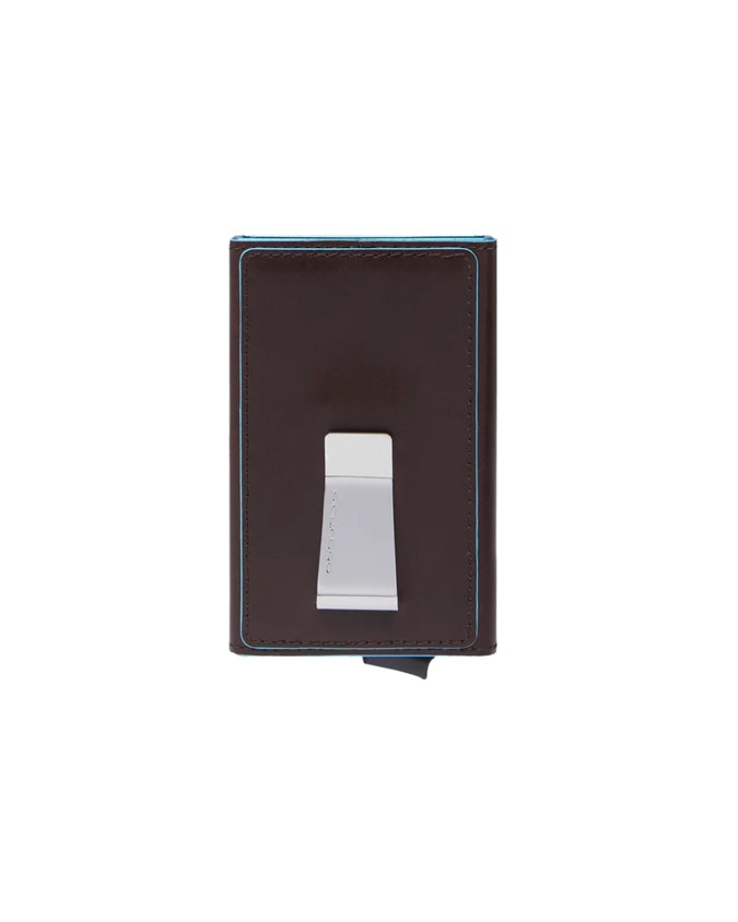 Piquadro - Blue Square Leather Credit...