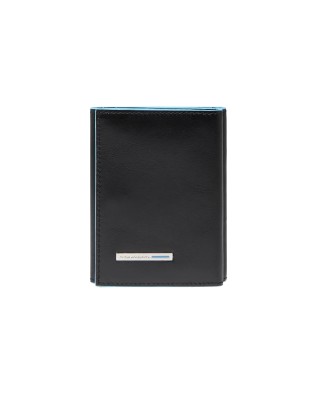 Piquadro - Mini vertical leather wallet with coin pouch,...