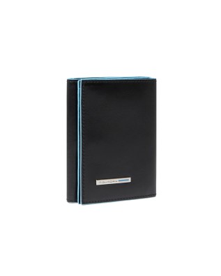  Piquadro - Portafoglio verticale mini in pelle con portamonete 2