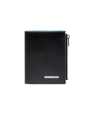  Piquadro - Portafoglio uomo verticale in pelle con porta