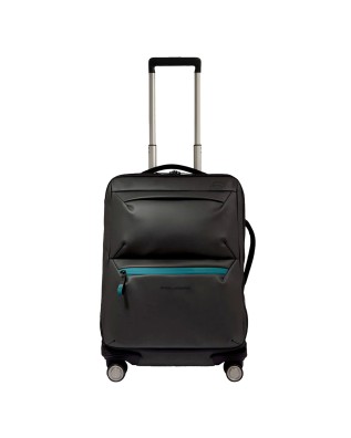  Piquadro - Trolley slim cabina in tessuto impermeabile Corner