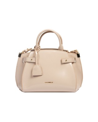Coccinelle - Borsa a mano piccola in pelle lucida con doppio manico Kliche Shiny 2