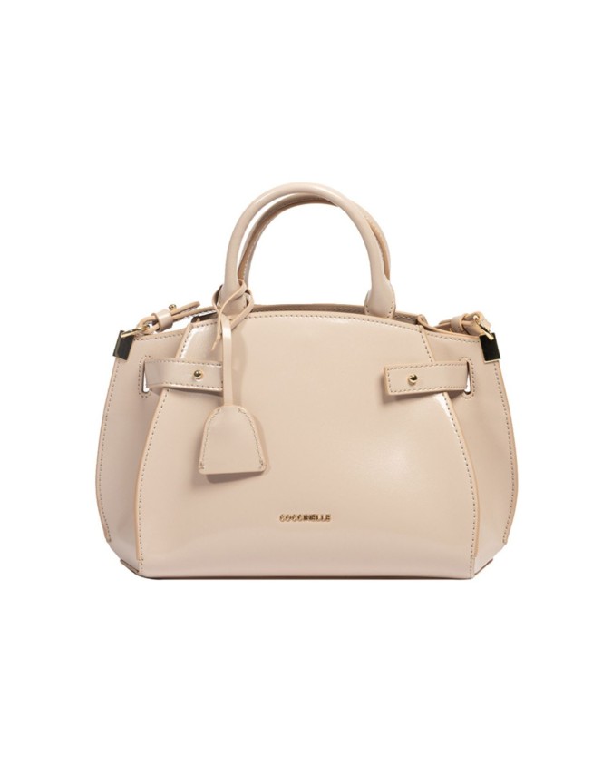  Coccinelle - Borsa a mano piccola in pelle lucida con doppio