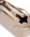  Coccinelle - Borsa a mano piccola in pelle lucida con doppio