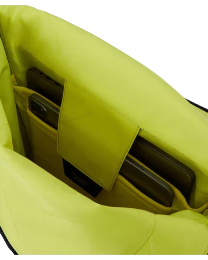  Piquadro - Zaino Roll-Top Porta Pc 15.6'' in Tessuto