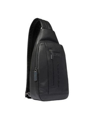  Piquadro - Zaino monospalla uomo in pelle porta iPad® Urban 2