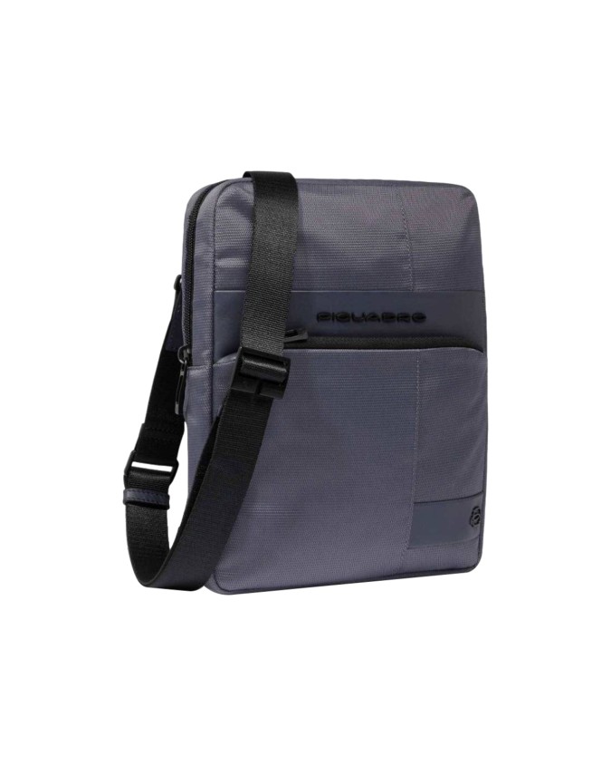  Piquadro - Borsello uomo porta iPad in pelle e tessuto