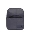 Piquadro - iPad-Mini-Tasche aus Leder und Stoff