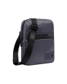  Piquadro - Borsello porta iPad Mini in pelle e tessuto