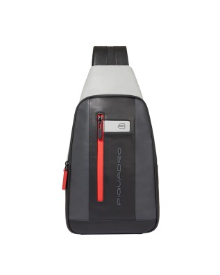 Piquadro - Urban Men's Single-Shoulder Leather Backpack...