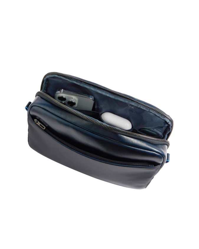  Piquadro - Borsello orizzontale in pelle uomo porta iPad®mini