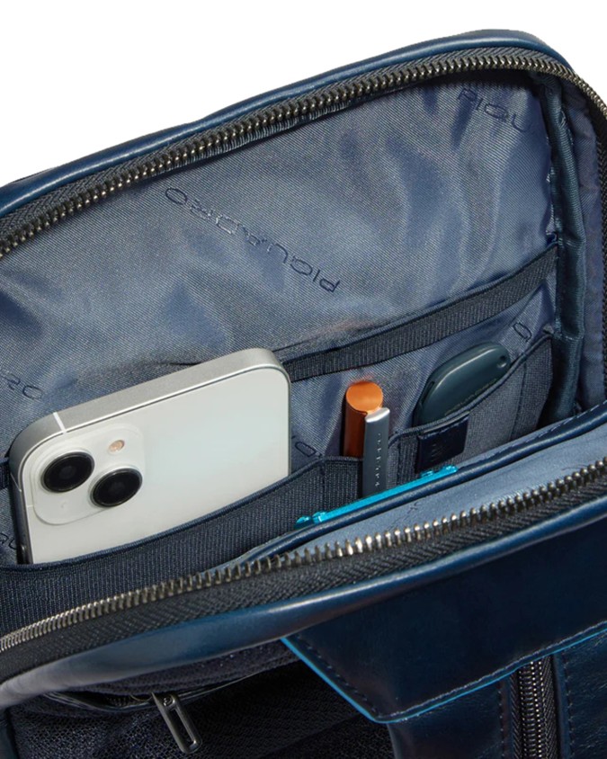 Piquadro - Blue Square Leather...