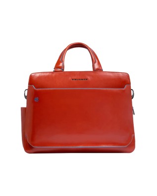  Piquadro - Cartella porta pc 15.6'' in pelle Blue Square