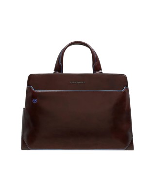  Piquadro - Cartella porta pc 15.6'' in pelle Blue Square