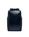 Piquadro - Personalisierbarer 14-Zoll-Laptop-Rucksack aus Leder Blue Square