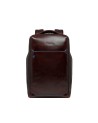 Piquadro - Customizable Blue Square 14" Leather Laptop Backpack