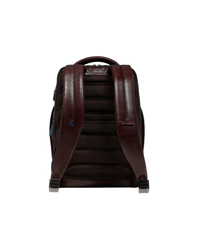  Piquadro - Zaino porta pc 14" in pelle personalizzabile Blue