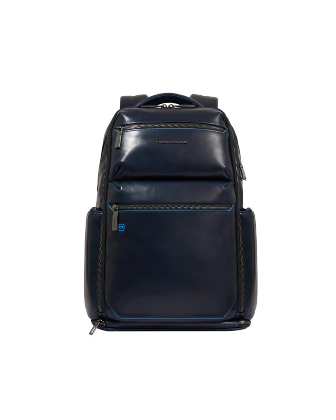 Piquadro - Zaino in pelle porta pc 15,6'' personalizzabile