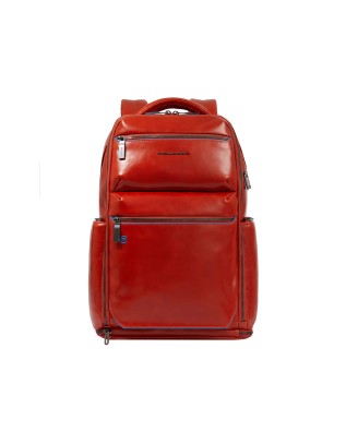  Piquadro - Zaino in pelle porta pc 15,6'' personalizzabile