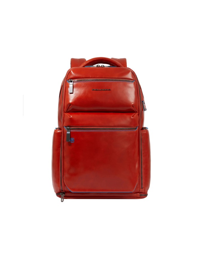  Piquadro - Zaino in pelle porta pc 15,6'' personalizzabile