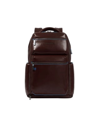  Piquadro - Zaino in pelle porta pc 15,6'' personalizzabile