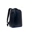 Piquadro - Blue Square 15.6'' Leather Laptop Backpack with Three Compartments