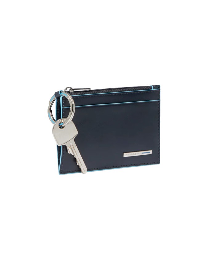 Piquadro - Blue Square Leather Pouch...