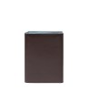 Piquadro - Mini vertical leather wallet with coin pouch, Blue Square