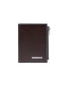 Piquadro - Vertikale Herrenbrieftasche aus Leder mit Münzfach Blue Square