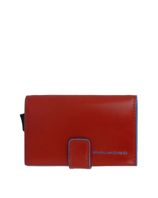 Piquadro - Custodia porta carte di credito uomo in pelle e