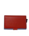 Piquadro - Men's leather and metal credit card holder