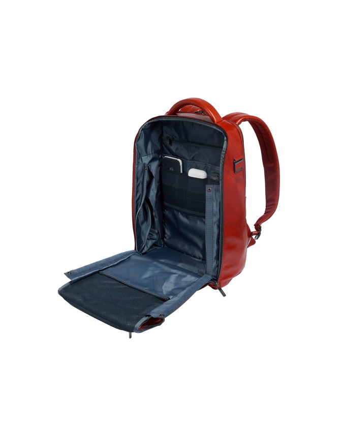 Piquadro - Lederrucksack mit drei...