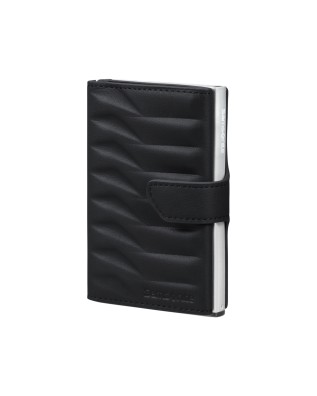  Samsonite - Porta carte di credito in pelle e metallo Alu Fit