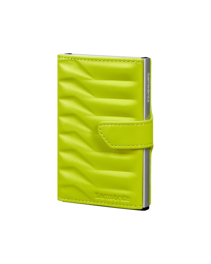  Samsonite - Porta carte di credito in pelle e metallo Alu Fit