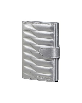  Samsonite - Porta carte di credito in pelle e metallo Alu Fit