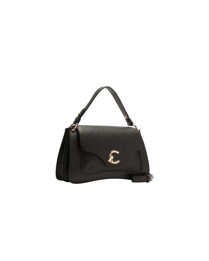  Coccinelle – Borsa a mano in pelle con patta media C-ME