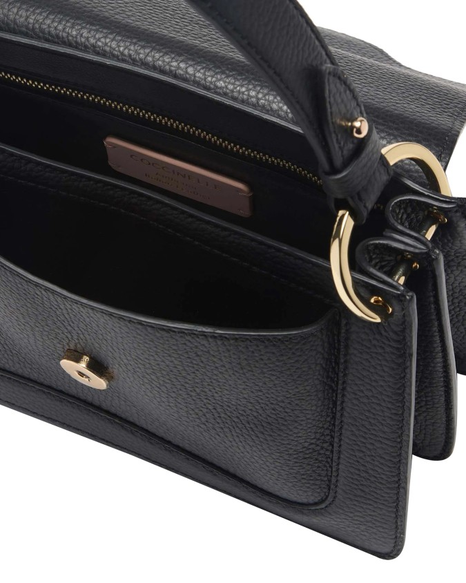  Coccinelle – Borsa a mano in pelle con patta piccola C-ME