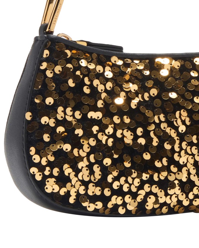  Coccinelle – Borsa a spalla in pelle con paillettes Merveilles