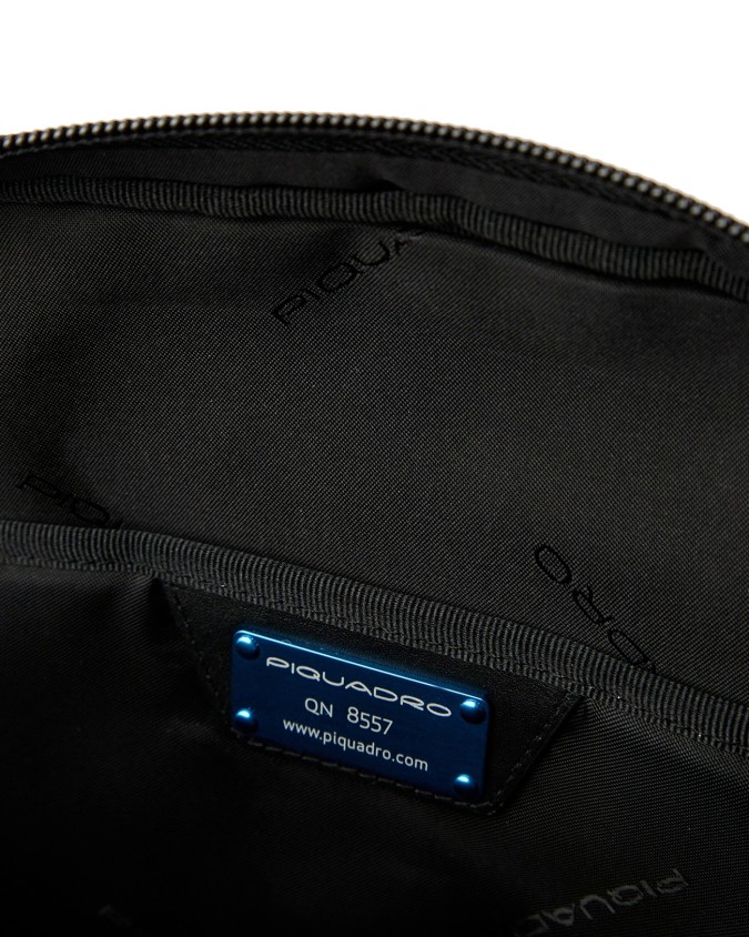 Piquadro – Tasche aus Leder und Stoff...