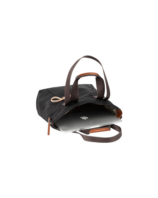  Scharlau – Borsa orizzontale donna in nylon riciclato porta pc